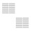 24 Pcs Plastic Transparent Clock Hands Cover For Quartz Wall Clock 9