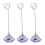6 Pcs Heart Iron Wire Memo Holder With Purple 8