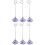 6 Pcs Heart Iron Wire Memo Holder With Purple 5