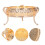 Obstschale Metall Runde Ort Snacks Kleine Schmuck 8