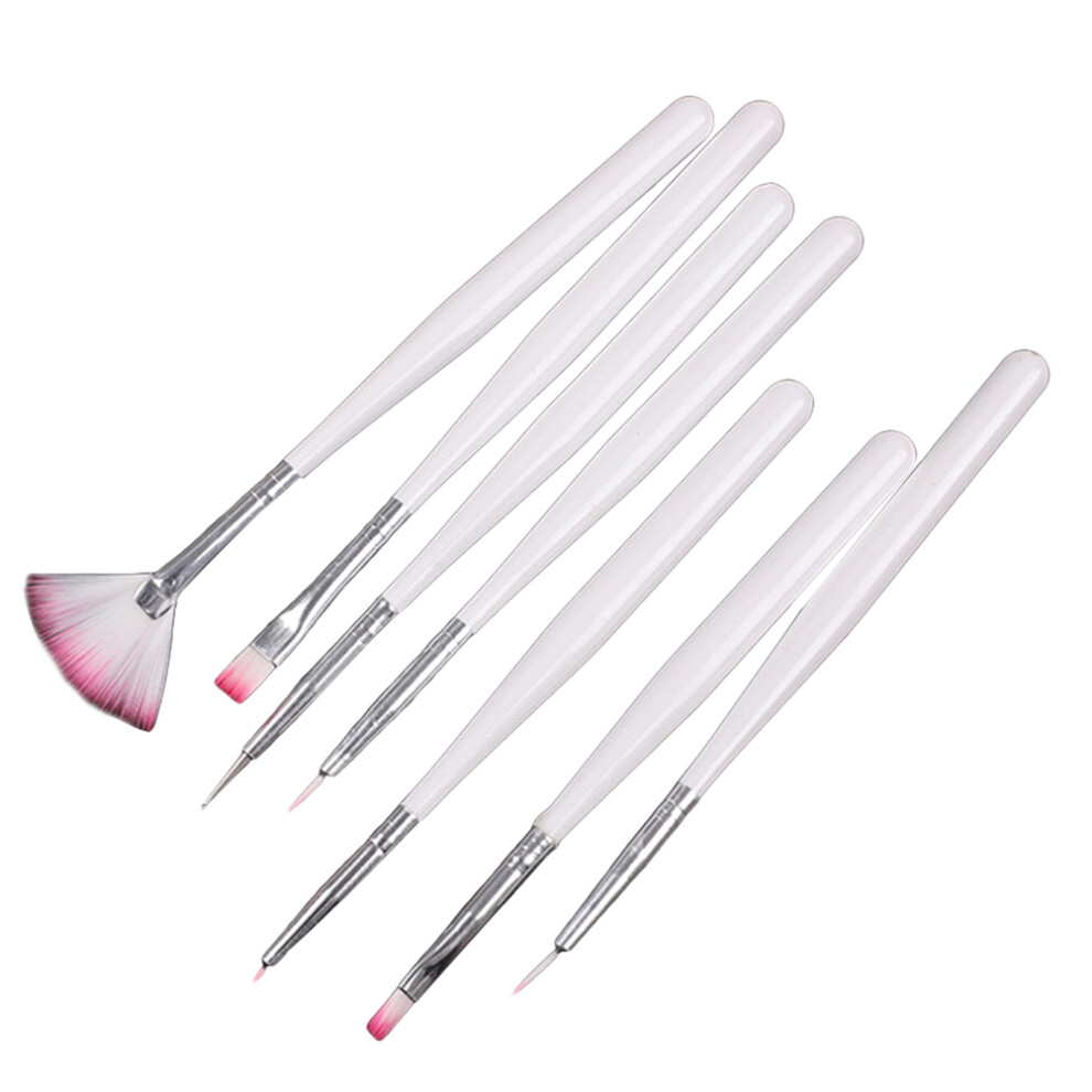 Solustre 42 Pcs Nail Pen Brushes For Diy Nail Art Manicure Painting Tools