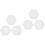 6 Pcs Blank Canvas Panel White Painting Board For Students 6
