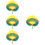 4Pcs Peach Shape Handwoven Bamboo Fan For Summer Cooling 7