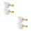 4 Pcs Mini Creamer Jug White Ceramic For Coffee And Espresso 8