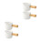 4 Pcs Mini Creamer Jug White Ceramic For Coffee And Espresso 10