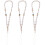 3Pcs Beaded Mobile Phone Charm Strap Anti-Lost Wrist Chain 6