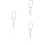 3Pcs Beaded Mobile Phone Charm Strap Anti-Lost Wrist Chain 8