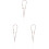 3Pcs Beaded Mobile Phone Charm Strap Anti-Lost Wrist Chain 4