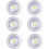 Battery Powered LED Closet Lights - 6 Pack Adhesive Stick-On Lights for Kitchen, Wardrobe (Silver) 1