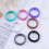 21 Pcs Silicone Couples Wedding Rings For Women 18. 10