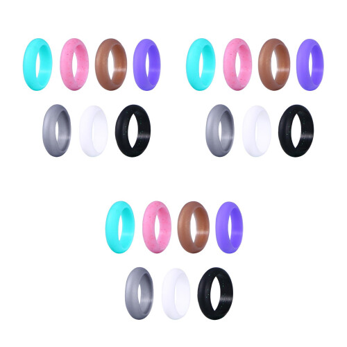 21 Pcs Silicone Couples Wedding Rings For Women 18. 1