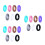 21 Pcs Silicone Couples Wedding Rings For Women 18. 6