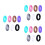 21 Pcs Silicone Couples Wedding Rings For Women 18. 4