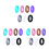 21 Pcs Silicone Couples Wedding Rings For Women 18. 5