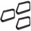 3Pcs Wood Billiard Rack Rhomb Table Pool Ball Frame 8