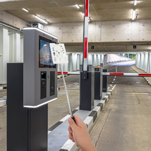 2St Auto Parkeertools Rvs+abs Witte Contactloze Kaartstick 2