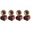 4Pcs Music Box Gramophone Plastic Desktop Decoration For Home 4