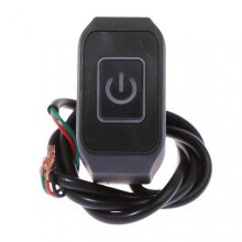 (White) Motorcycle Handlebar Switch Button Corrosion-Resistant Waterproof Universal Fit Handlebar Light Switch Push Button Headlight Accessories