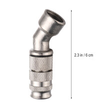 4 Pcs 45 Degree Adjustable Stainless Steel Spray Nozzle For Garden Use