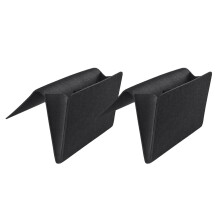 6 Pcs Felt Storage Bags Bedside Caddy Hanging Pouch Organizer Black