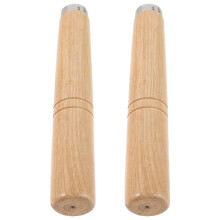 4 Pcs Solid Wood Spatula Handles Anti-Scald Grips For Kitchen Utensils