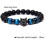 (blue) Wolf charm bracelet 2