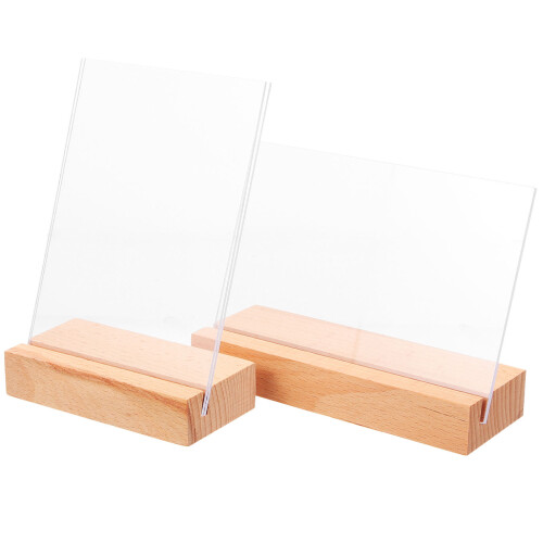 6 Pcs Vertical Desktop Photo Frames Double Sided Picture Holder 2