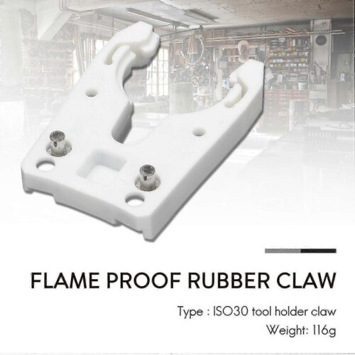 5pcs/lot Iso30 Tool Holder Clamp Iron+abs Flame Proof Rubber Claw f54 1