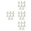 32 Pcs Wood Door Knobs Durable Round Handle For Wardrobe Drawers 9