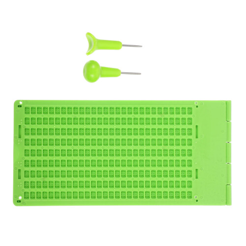 3 Sets Braille Writing With Stylus And Plastic Plate For Blind 2