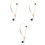 3 Pcs Creative Beads Phone Lanyard Hanging Strap Decor 3