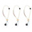 3 Pcs Creative Beads Phone Lanyard Hanging Strap Decor 4