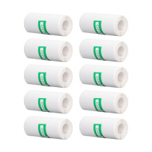 57x25mm Self Adhesive Thermal Printer Paper 10 Rolls for DIY and Labels
