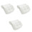 3Pcs 3D Mesh Spa Bath Pillow With 6 Suction Cups For Neck Back Support 3