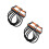 2Pcs Adjustable 5 Latex Chest Expander Pull Bands 6