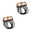 2Pcs Adjustable 5 Latex Chest Expander Pull Bands 7