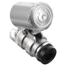 3 Pcs Mini 60X LED Microscope For Currency Detection And Magnification