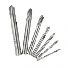 7pcs M42 HSS High Speed Steel Cobalt Spotting Drill Bits Set Round Shank 90 Degree Drilling Chamfering Tool f26