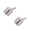 2Pcs Kitchen Garlic Masher With Silicone Lid (Silver) 7