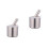 2Pcs Kitchen Garlic Masher With Silicone Lid (Silver) 5