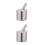 2Pcs Kitchen Garlic Masher With Silicone Lid (Silver) 4