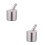 2Pcs Kitchen Garlic Masher With Silicone Lid (Silver) 10
