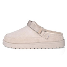 (MOCHA, UK7) Woman Slippers Women Adjustable Clogs Warm Winter Cozy Slippers,Faux Fur,Lightweight,Non-Slip,Indoor and Outdoor Slippers for Women,Suede Sn
