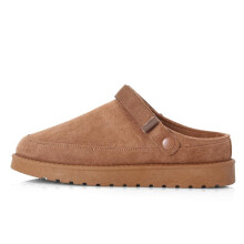 (TAN, UK7) Woman Slippers Women Adjustable Clogs Warm Winter Cozy Slippers,Faux Fur,Lightweight,Non-Slip,Indoor and Outdoor Slippers for Women,Suede Sn