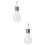 2Pièces Ampoules Solaires Étanches Chaud Usage Extérieur 7