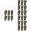 24 Pcs Elastic Belt Keepers Nylon Webbing Strap Holders 8
