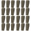 24 Pcs Elastic Belt Keepers Nylon Webbing Strap Holders 7