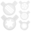 10Pcs Ice Cream Maker Nozzles White PP Replacement Tips Easy Install 2