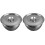 2 Sets Stainless Steel Covered Oil Storage Basin Kitchen Container 4