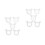 10Pcs Ice Cream Maker Nozzles White PP Replacement Tips Easy Install 6